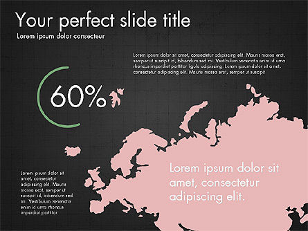 Kontinente Infografiken, Folie 9, 03796, Infografiken — PoweredTemplate.com