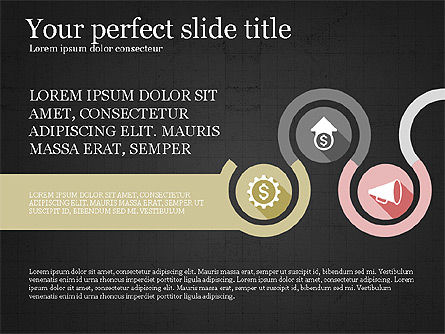 Proses Dengan Ikon, Slide 9, 03799, Diagram Proses — PoweredTemplate.com