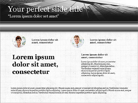 Présentation de style commercial, Modele PowerPoint, 03801, Modèles de présentations — PoweredTemplate.com