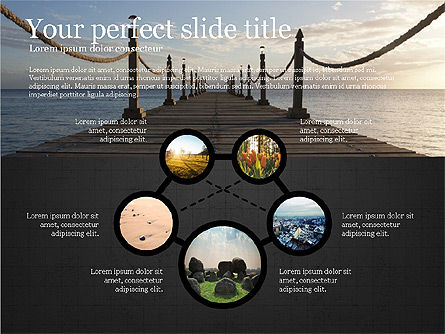 Spots and Connections, Slide 11, 03805, Presentation Templates — PoweredTemplate.com