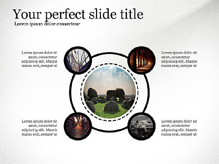 Spots et connexions, Diapositive 2, 03805, Modèles de présentations — PoweredTemplate.com