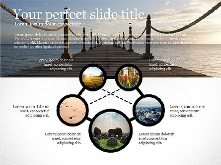 Spots et connexions, Diapositive 3, 03805, Modèles de présentations — PoweredTemplate.com