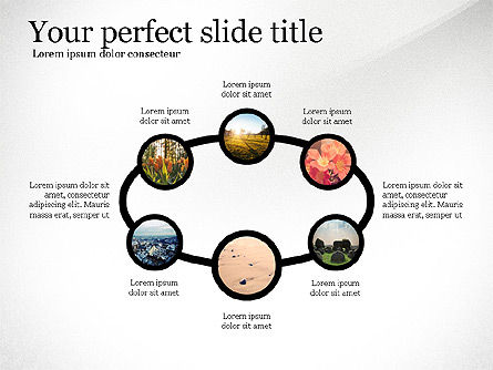 Spots et connexions, Diapositive 8, 03805, Modèles de présentations — PoweredTemplate.com