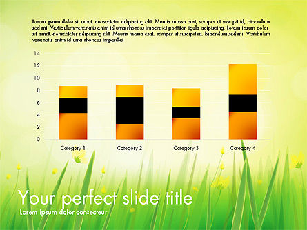 Rapporto di erba verde, Slide 11, 03807, Diagrammi e Grafici con Dati — PoweredTemplate.com