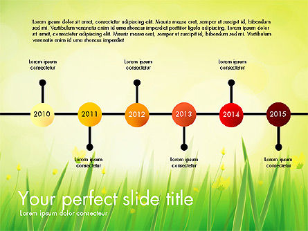 Informe de la hierba verde, Diapositiva 14, 03807, Diagramas basados en datos — PoweredTemplate.com