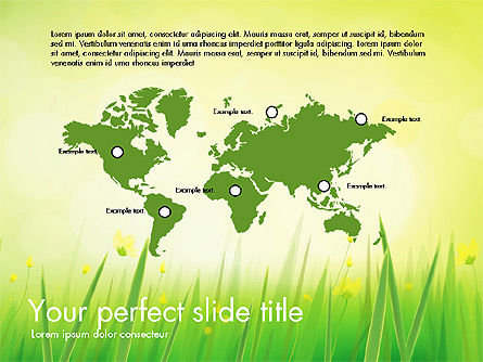 Informe de la hierba verde, Diapositiva 15, 03807, Diagramas basados en datos — PoweredTemplate.com