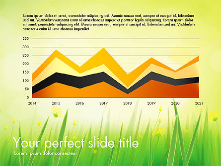 緑の草のレポート, スライド 6, 03807, データベースの図＆グラフ — PoweredTemplate.com