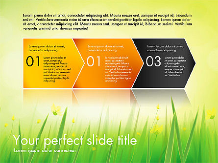 Informe de la hierba verde, Diapositiva 7, 03807, Diagramas basados en datos — PoweredTemplate.com