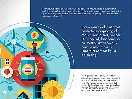 Bentuk Energi, Templat PowerPoint, 03808, Templat Presentasi — PoweredTemplate.com