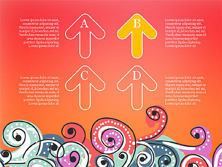 Présentation avec formes minces, Diapositive 15, 03810, Modèles de présentations — PoweredTemplate.com