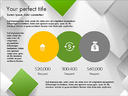 Diapositiva ponte geometrica, Modello PowerPoint, 03812, Modelli Presentazione — PoweredTemplate.com