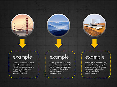 Puntos y Flechas, Diapositiva 10, 03813, Diagramas de proceso — PoweredTemplate.com