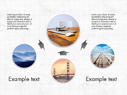 Puntos y Flechas, Diapositiva 4, 03813, Diagramas de proceso — PoweredTemplate.com