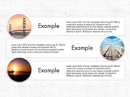 Bintik Dan Panah, Slide 6, 03813, Diagram Proses — PoweredTemplate.com