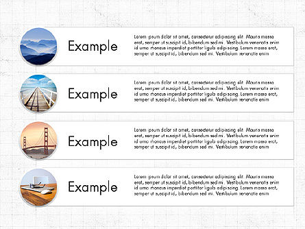 Spots et flèches, Diapositive 8, 03813, Schémas de procédés — PoweredTemplate.com
