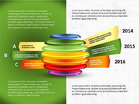 Infographics da esfera cortada, Modelo do PowerPoint, 03815, Infográficos — PoweredTemplate.com