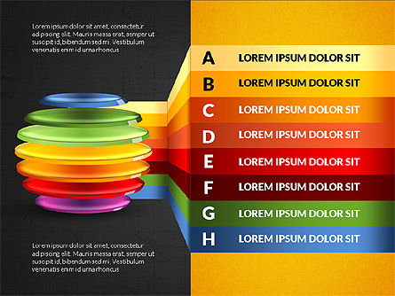 Infographie en sphère en tranches, Diapositive 10, 03815, Infographies — PoweredTemplate.com