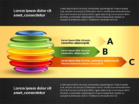 Infographie en sphère en tranches, Diapositive 12, 03815, Infographies — PoweredTemplate.com