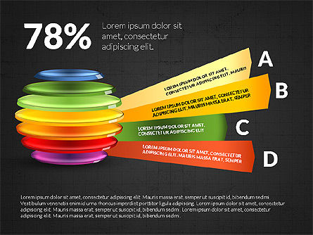 Infographie en sphère en tranches, Diapositive 15, 03815, Infographies — PoweredTemplate.com