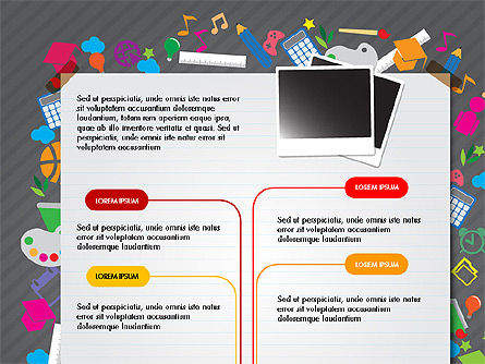 Paiola de apresentação da escola primária, Modelo do PowerPoint, 03818, Gráficos e Diagramas de Educação — PoweredTemplate.com