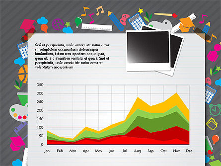 Paiola de apresentação da escola primária, Deslizar 7, 03818, Gráficos e Diagramas de Educação — PoweredTemplate.com