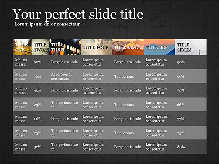 Tablas y Agenda, Diapositiva 15, 03820, Tablas — PoweredTemplate.com