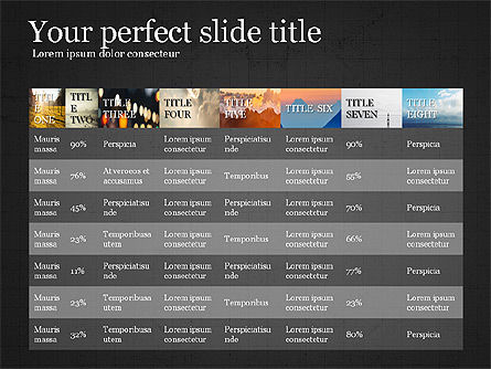 Tabel Dan Agenda, Slide 16, 03820, Tabel — PoweredTemplate.com