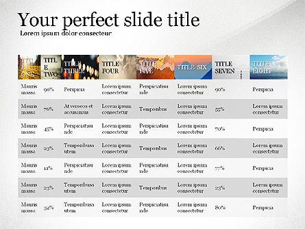 Tablas y Agenda, Diapositiva 8, 03820, Tablas — PoweredTemplate.com