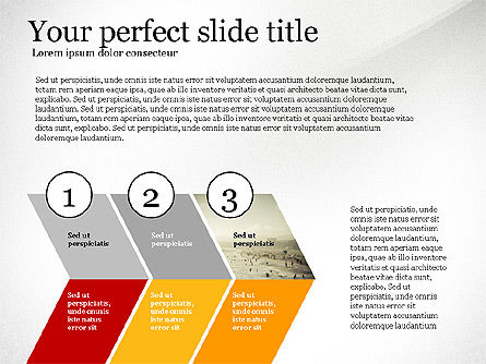 アジェンダ、オプション、プロセス, スライド 3, 03821, 段階図 — PoweredTemplate.com