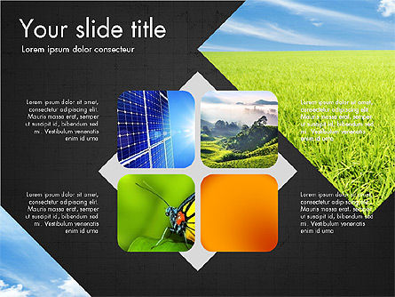 지속 가능성 발표 자료, 슬라이드 9, 03826, 프레젠테이션 템플릿 — PoweredTemplate.com