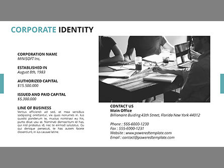 Plate-forme de présentation de rapport annuel de l'entreprise, Diapositive 5, 03833, Modèles de présentations — PoweredTemplate.com