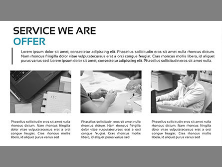 Présentation du profil de l'entreprise minimaliste, Diapositive 6, 03835, Modèles de présentations — PoweredTemplate.com