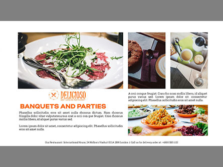 Restaurant Catalog Presentation Template, Slide 8, 03836, Presentation Templates — PoweredTemplate.com