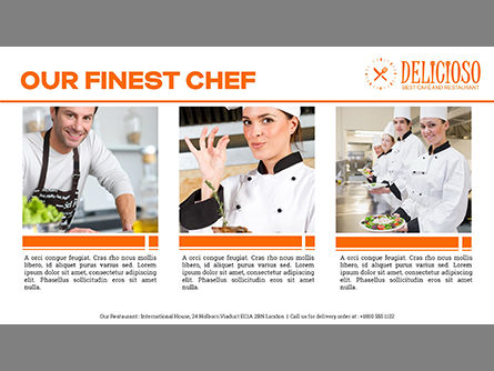 Restaurant Catalog Presentation Template, Slide 9, 03836, Presentation Templates — PoweredTemplate.com