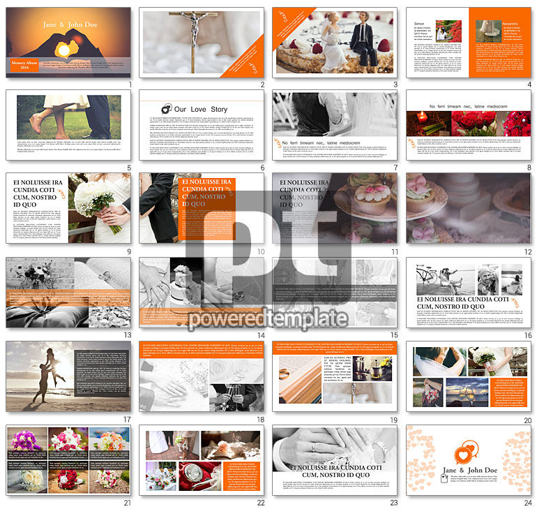 Wedding Photo Album Brochure Template