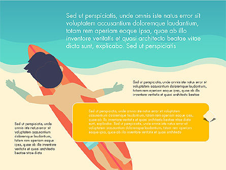 Beach Vacation Slide Deck, Slide 8, 03843, Presentation Templates — PoweredTemplate.com