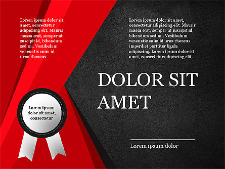 Marco del certificado con la cubierta de la diapositiva del sello, Diapositiva 10, 03845, Formas — PoweredTemplate.com