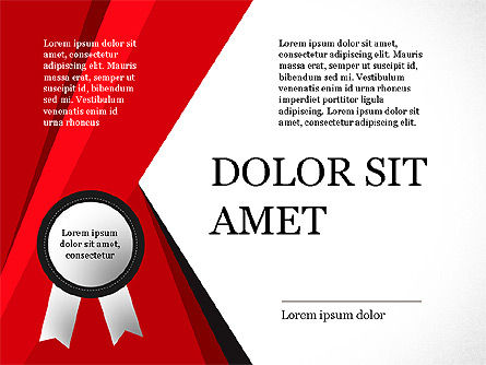 Certificate Frame with Seal Slide Deck, Slide 2, 03845, Shapes — PoweredTemplate.com