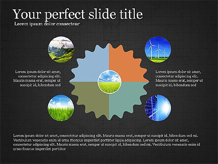 Creative Staged Shapes in Flat Design, Slide 15, 03849, Shapes — PoweredTemplate.com