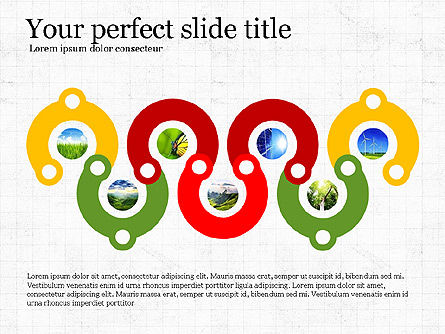 플랫 디자인의 크리에이티브 스테이지 모양, 슬라이드 2, 03849, 모양 — PoweredTemplate.com