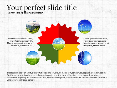 Creativo messo in scena le forme in design piatto, Slide 7, 03849, Forme — PoweredTemplate.com
