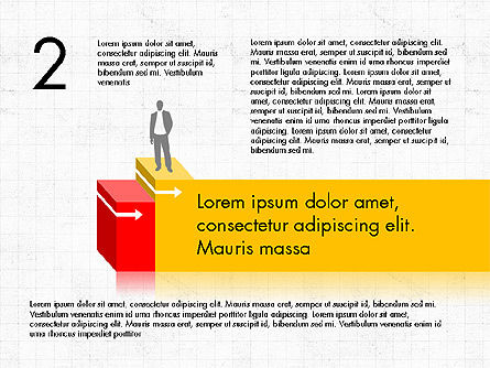 Konsep Diagram Langkah Karir, Slide 3, 03852, Diagram Panggung — PoweredTemplate.com
