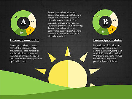  Molde do infographic do dia ensolarado, Deslizar 13, 03853, Infográficos — PoweredTemplate.com