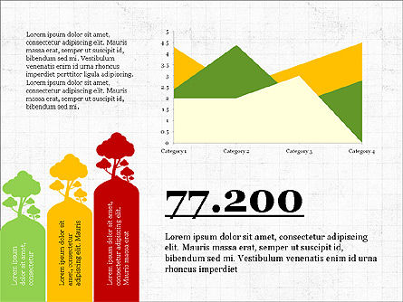 Modèle infographique en journée ensoleillée, Diapositive 3, 03853, Infographies — PoweredTemplate.com