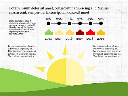  Molde do infographic do dia ensolarado, Deslizar 7, 03853, Infográficos — PoweredTemplate.com