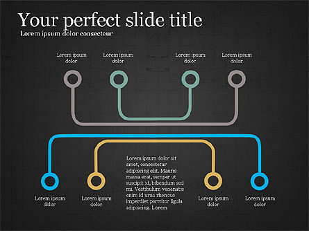 Sankeyスタイルのフロープロセス図, スライド 10, 03857, プロセス図 — PoweredTemplate.com