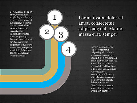 Diagrama del proceso del flujo del estilo de Sankey, Diapositiva 13, 03857, Diagramas de proceso — PoweredTemplate.com