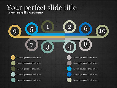 Sankeyスタイルのフロープロセス図, スライド 9, 03857, プロセス図 — PoweredTemplate.com