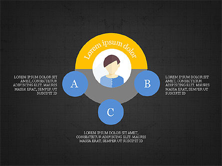 Diagramas de Personas y Procesos, Diapositiva 13, 03858, Diagramas de la etapa — PoweredTemplate.com