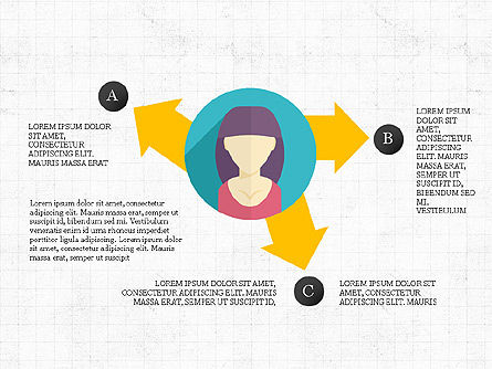 Personnes et diagrammes de processus, Diapositive 8, 03858, Schémas d'étapes — PoweredTemplate.com